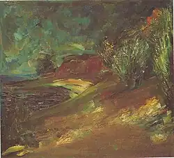 «Песчаный берег», х/м, 64,5×73,5, 1990