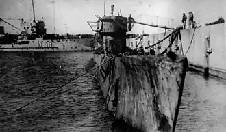 Интернированная U-977 в порту Мар-дель-Плата. 1945
