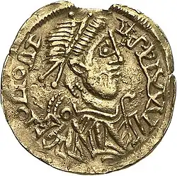 Золотая монета королевства свевов. 410—450&nbsp;годы