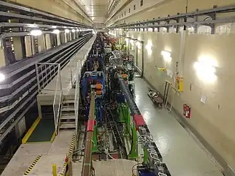 Прямолинейный участок инжекции позитронов.