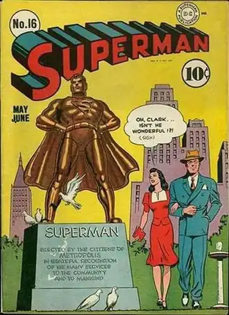 Обложка комикса Superman № 16 (май-июнь 1942), вероятно, послужившая источником вдохновения для Набокова