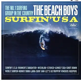 Обложка альбома The Beach Boys «Surfin’ U.S.A.» (1963)