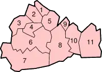 Суррей на карте