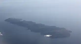 Вид на Гогланд с воздуха