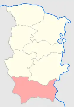 Августовский уезд на карте