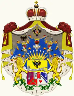 Герб рода князя Италийского, графа Суворова-Рымникского