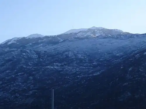 Свети-Юре с северо-восточной стороны&nbsp;— вид с автомагистрали A1