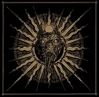 Обложка альбома Svartidauði «Revelations of the Red Sword» (2018)