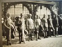 Шведская бригада на центральном вокзале Гётеборга[англ.] перед отправкой в Финляндию