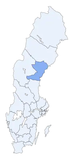 Лен Вестерноррланд на карте