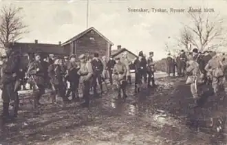 Шведские, немецкие и советские солдаты в Оннингебю, Аландские острова
