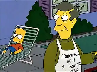 Барт дома у Скиннера