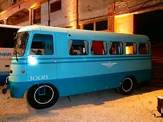 Автобус TA 6-1 в старой литейке верфи Ноблесснер, Таллин, 5 ноября 2016 года