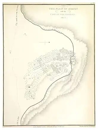 Схема долины в 1814&nbsp;году
