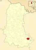 Расположение муниципалитета на карте провинции