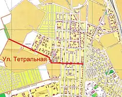 На карте Таганрога