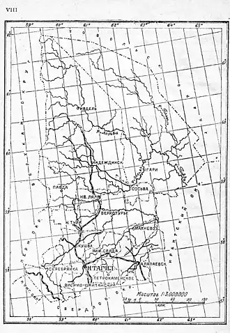 Тагильский округ на карте