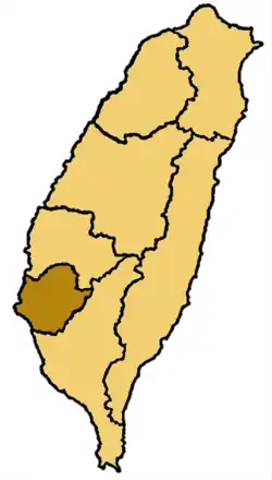 Карта епархии Тайнаня