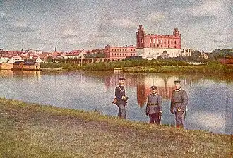 Вид через Прегель, 1914 год