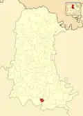 Расположение муниципалитета на карте провинции