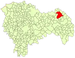 Расположение муниципалитета на карте провинции