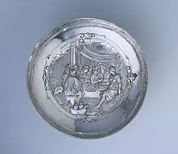 Тацца (чаша) с изображением Цирцеи и спутников Одиссея. 1610. Серебро. Рейксмюсеум, Амстердам