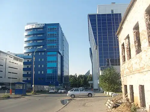 Современная застройка конца улицы, 16 июля 2012&nbsp;г.