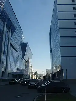 Офисная часть улицы ранним утром, 16 июля 2012&nbsp;г.