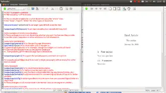 Скриншот программы TeXworks
