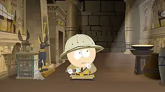 Баттерс на древнеегипетской выставке