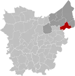 Расположение муниципалитета на карте провинции