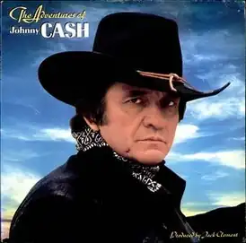 Обложка альбома Джонни Кэша «The Adventures of Johnny Cash» (1982)