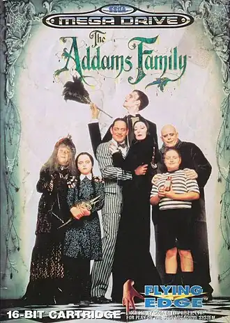 Обложка игры The Addams Family для Sega Mega Drive