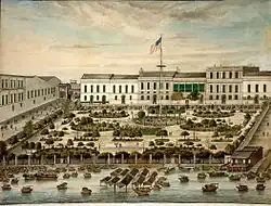 Американская фактория в 1845 году