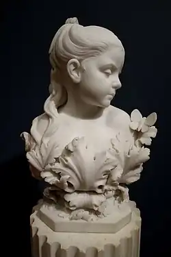 Юная Психея (бюст дочери художника Норы) (ок. 1880&nbsp;г.), Художественный музей Цинциннати, Цинциннати, Огайо.