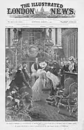 Обложка «The Illustrated London News» с изображением сцены крещения графа Александера фон Хохберга в Королевской капелле Сент-Джеймсского дворца