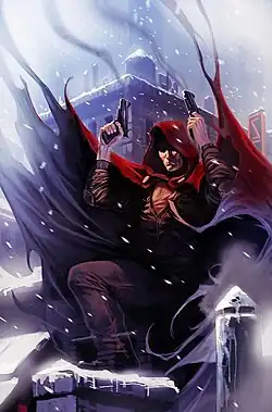 Капюшон на обложке Dark Reign: The Hood (vol. 1) #1 (июль, 2009)Художник — Марко Джурджевич.