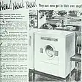 Реклама автоматической стиральной машины в американском журнале 1948 года