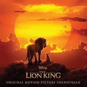 Обложка альбома Ханса Циммера с разными исполнителями «The Lion King: Original Motion Picture Soundtrack» (2019)