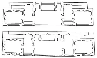План верхнего и нижнего этажей
