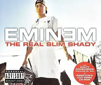 Обложка сингла Эминема «The Real Slim Shady» (2000)