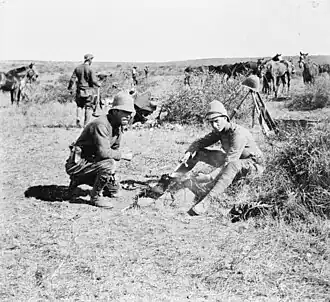 Британские солдаты на отдыхе