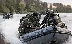 Разведчики бригады «Жемайтия» вместе с морской пехотой Португалии на учениях.