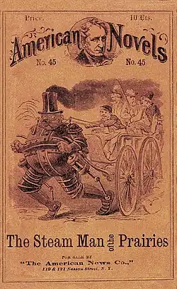 Обложка выпуска Beadle's American Novel No. 45, август 1868, включающего произведение