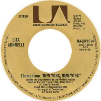 Обложка песни Лайза Миннелли «New-York, New-York»