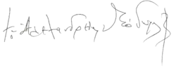 Изображение автографа
