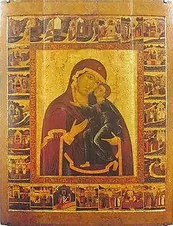 «Богоматерь Толгская с клеймами», 1655 год