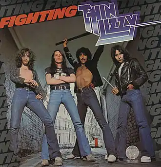 Обложка альбома Thin Lizzy «Fighting» (1975)