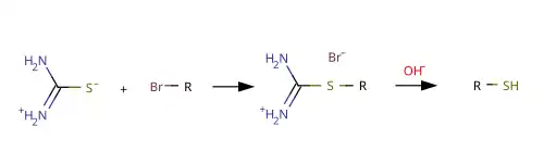 Тиолят-ион в качестве нуклеофила