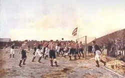 Томас М. М. Хеми. «Сандерленд» — «Астон Вилла». Угловой удар, 1895